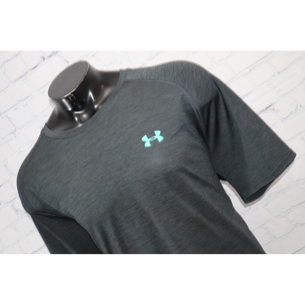 Under Armour HeatGear Shirt Men 4XL Gray Loose Fit Athletic Tee Gym Workout